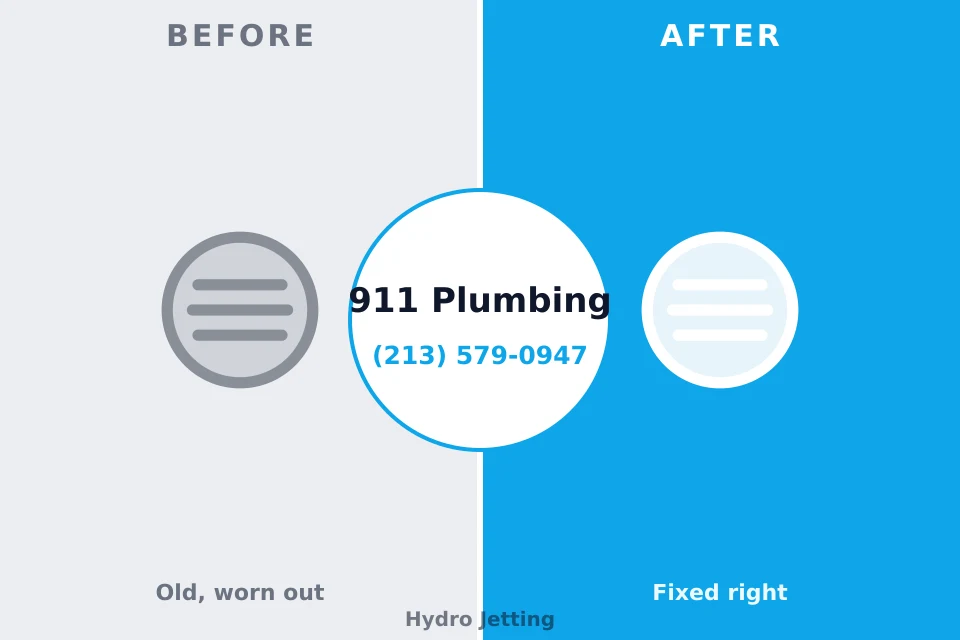 Before and after: plumbing repair Toledo, IL